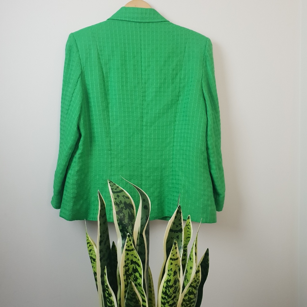 90s Irish Green Blazer Size 14 Large - Picture 4 of 7